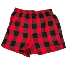 NWT OLD NAVY Flannel Boxer 3.5" Inseam XS-S-M-L-XL-XXL-XXXL Red Black Check #O13