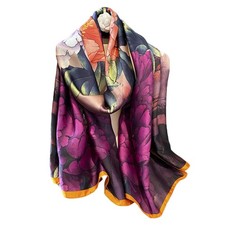 Fashion Scarves 100 Satin Silk Scarf Long Lightweight Sunscreen Shawls Wraps...