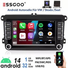 Für VW Passat B6 B7 Magotan Autoradio Android 14 Apple Carplay GPS NAVI WIFI KAM