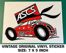 AMERICAN SPRINT CAR SERIES - VINTAGE ORIGINAL VINYL DECAL STICKER