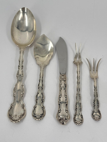 Lot of 5 Misc. GORHAM Strasbourg Pattern Sterling Silver Flatware Pieces