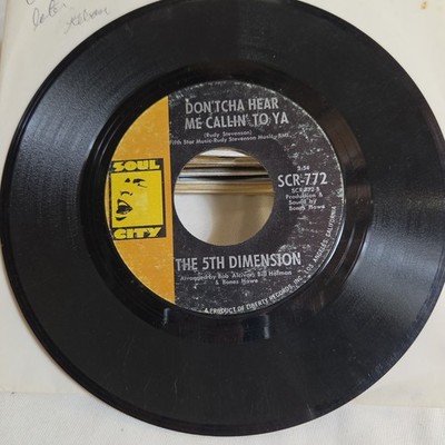 The 5th Dimension Aquarius / Don'tcha Hear Me Callin' 1969 Soul 45 RPM 7'' Vinyl