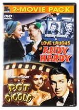 Love Laughs at Andy Hardy/Pot O Gold (DVD, 2005) 2-Movie Pack Mickey Rooney VG