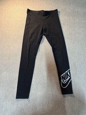 Nike Sportswear Older Kids' (Girls') Graphic Full Leggings Black Size L
