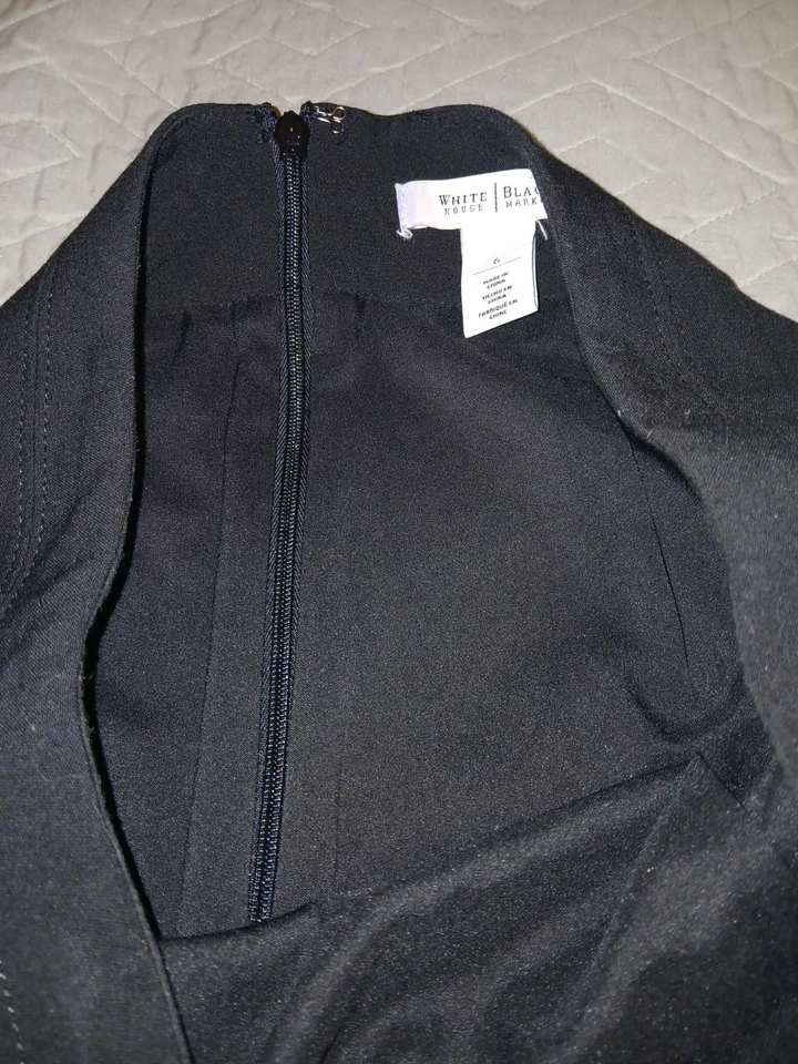 Falda Casa Blanca Mercado Negro Nueva Sin Etiquetas Talla 6 Negra Foto 3 de 4