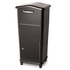 Architectural Mailboxes Cast Aluminum Elephantrunk Parcel Drop Box with Drum