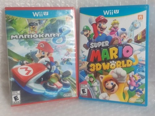 Super Mario 3D World & MarioKart 8 Wii U CIB Tested.