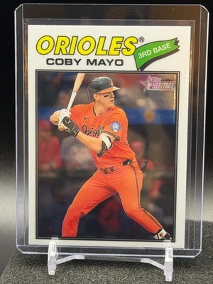 Coby Mayo 2026 Topps Heritage Chrome Base #49 - Baltimore Orioles