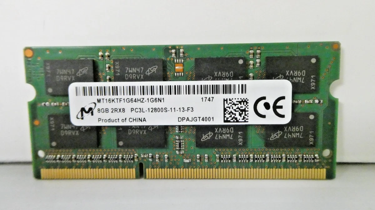 Preços baixos em Micron PC3-12800 (DDR3-1600) 8 GB de RAM de