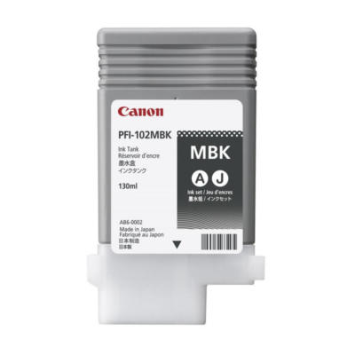 Original Tinte Canon iPF510 iPF605 iPF650 iPF710 iPF755 / PFI-102MBK Matt Black