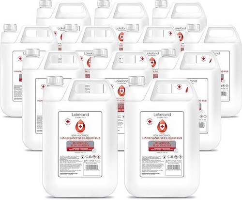 80% Alcohol Hand Sanitiser Liquid Rub 5L Litre - Kills 99.999% Bacteria, Germs - Picture 11 of 11