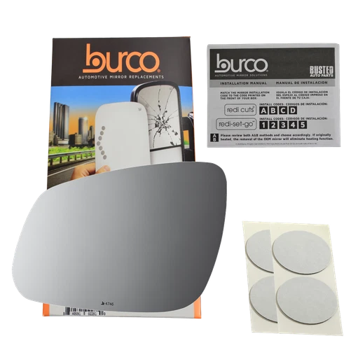 4746 Driver Mirror Glass No Rear Mount Fits 2016-2021 Chevy Spark