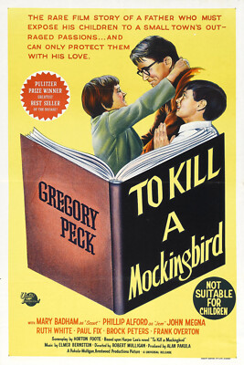 Promo Poster Print 1962 To Kill Mockingbird Classic Film Wall Decor Gift