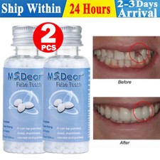 2Pack Tooth Repair Granules Temporary Tooth Repair Kit Fitting Beads Fake Teeth