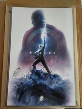 Bottleneck Worthy For Captain America Boss Logic Art Print 11 X 17 Endgame