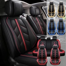 For BMW Car Seat Cover Full Set 5Seat Leather Front Rear Thick Protector Cushion