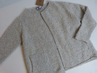 Damen Strickjacke Bouclé Lindsay Moda grau melliert one size  (Gr.38-44) - NEU