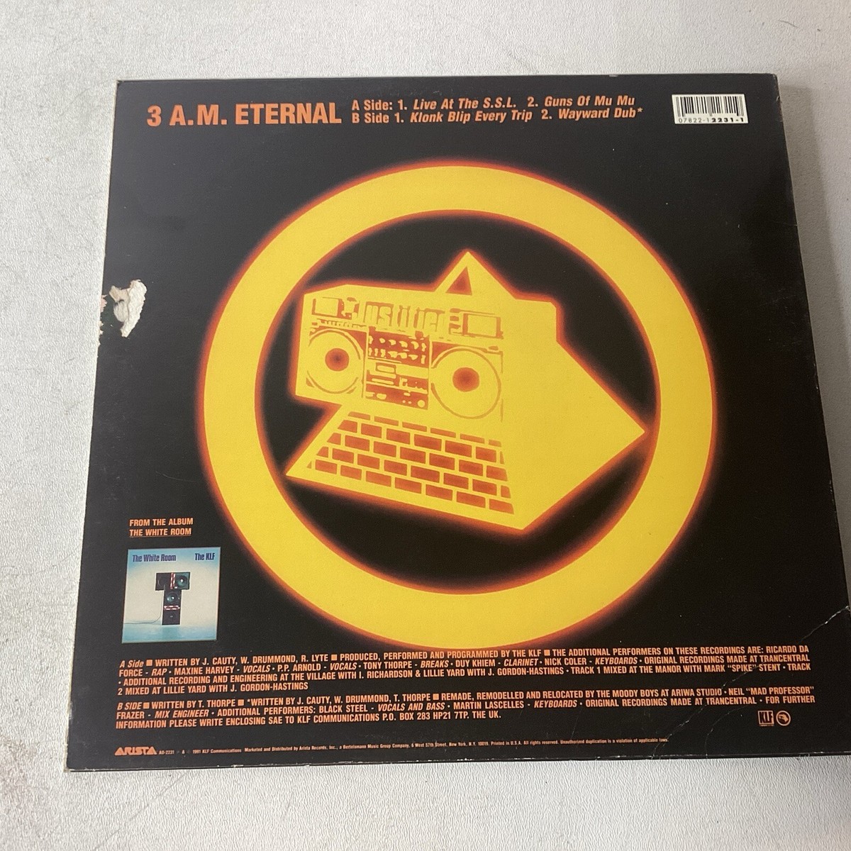 Vintage The KLF - 3:A.M. Eternal (Live at the SSL) LP/Vinyl