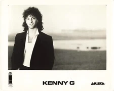 Kenny G 1990s Band Photo 8x10 Arista Media Portrait Music Agency  *P58b