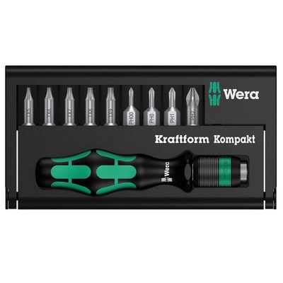 Wera 135942 Kraftform Kompakt 12 Micro Schraubendreher Bit Set - Philips & Torx
