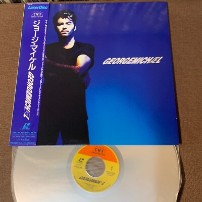 GEORGE MICHAEL George Michael JAPAN Laser Disc LD ESLU90 w/ OBI Wham! 1990 issue