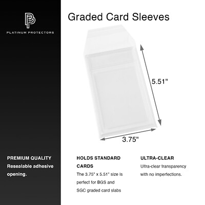 sgc graded card sleeves Amazon.com: Rayvol Resealable Graded Card Sleeves for SGC-Sized Slabs, Exact Fit Sleeves for SGC-Sized Graded Slabs and Similar (90pcs) : Toys & Games