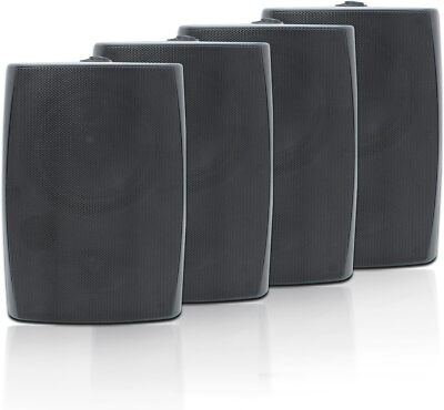 Studiofinix 4X6.5'' Outdoor Passive Speakers   800W Waterproof, Wall-Mount