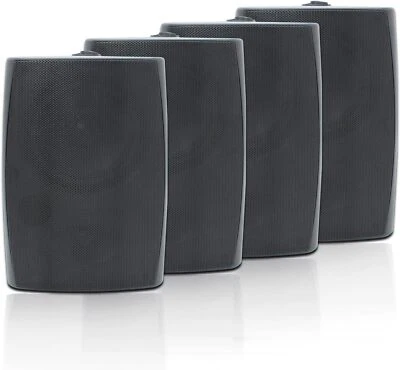 Studiofinix 6.5" 4 Outdoor Passive Speakers Wired Wall-Mount 800W Waterproof