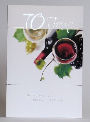 70 HEUTE! - HOPE YOU HAVE A REALLY GREAT DAY - 70. GEBURTSTAGSKARTE