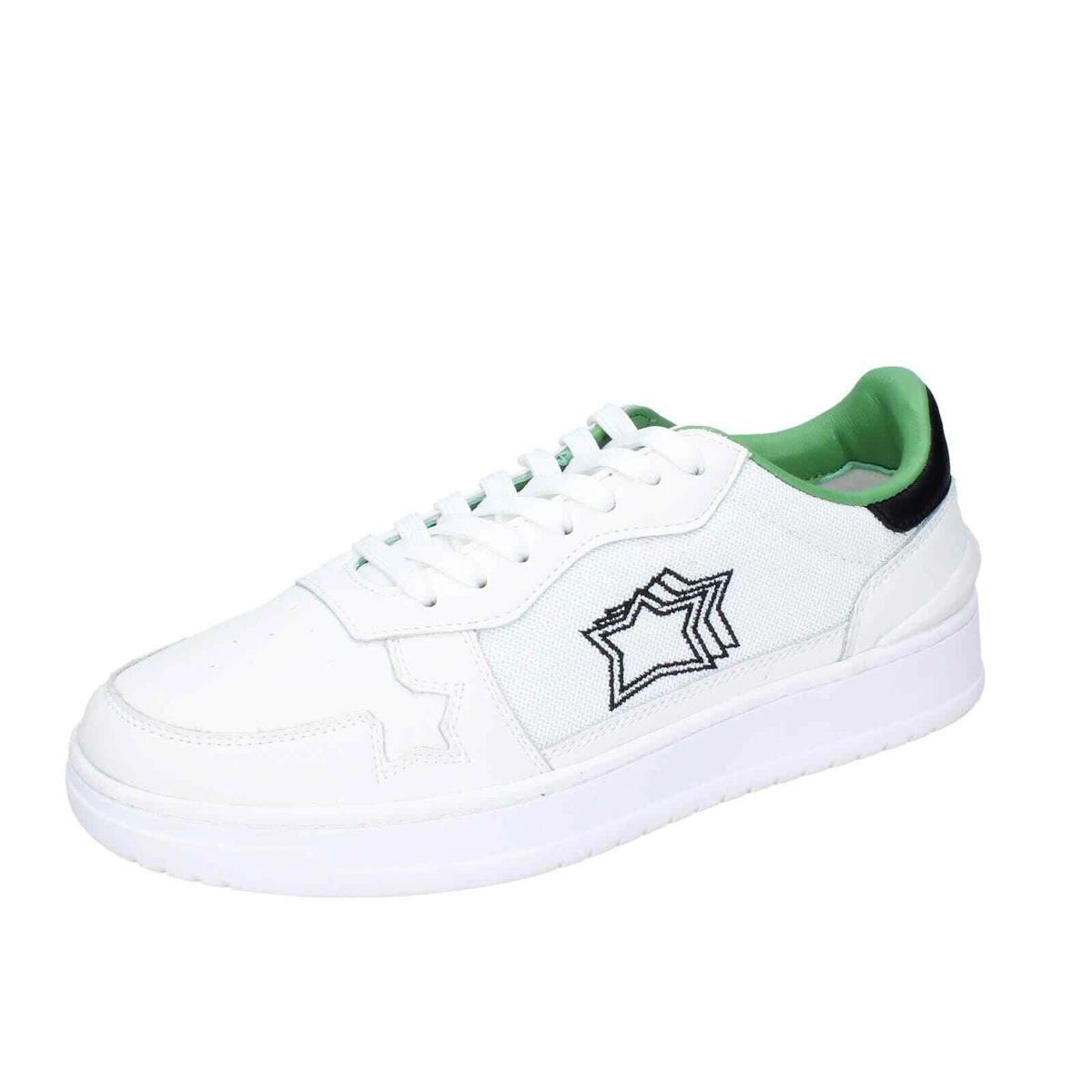 Men s Shoes ATLANTIC STARS 42 Eu Sneakers White Leather Fabric