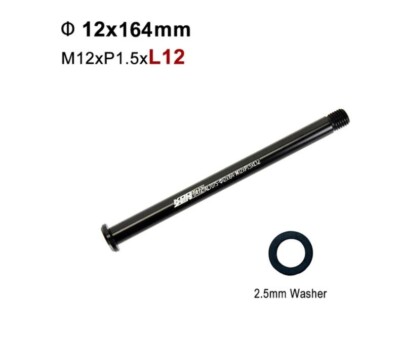 164X12 TL:12 12MM THREAD BICYCLE BIKE THRU AXLE UK