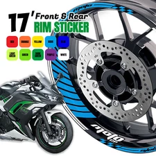 Aqua GP02 17 inch Rim  Wheel Stickers For Z1000 15 16 17 18 19 20 21 22 23 24