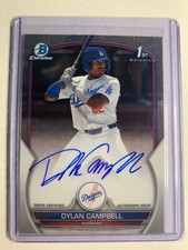 2023 1st Bowman Chrome Draft Dylan Campbell Auto #CDA-DCA Dodgers