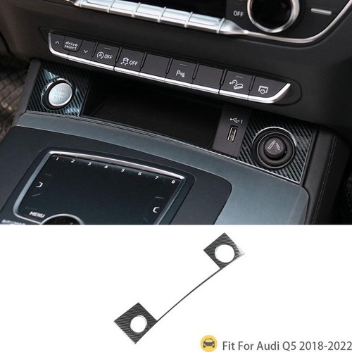 For Audi Q5 20182022 Carbon Fiber Steel Console Cigarette Lighter
