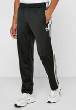 MED adidas Originals MEN'S adicolor FIREBIRD TRACK PANTS BLACK/WHITE LAST 1