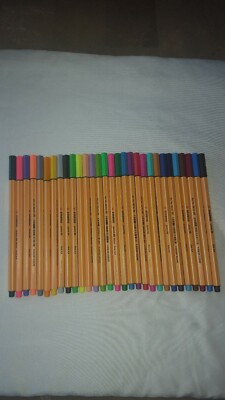  Stabilo Pens, 30 Variety Of Colors With Case.Used.