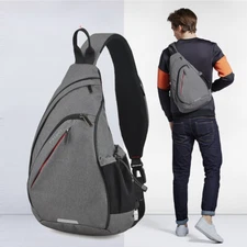 New One Shoulder Backpack Sling Bag Crossbody USB Cycling Travel Versatile Bag