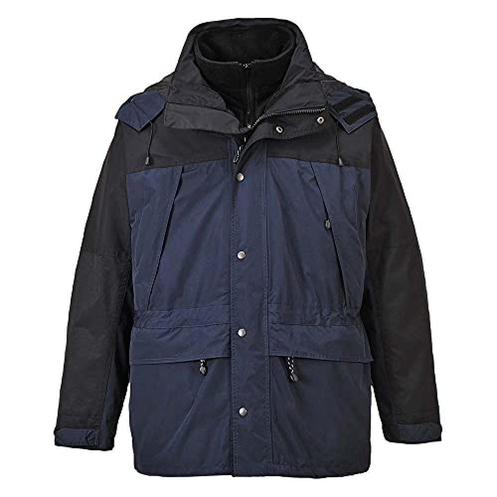 (TG. M) Portwest, S532NARM, S532NARM Orkney 3-in-1 giacca, taglia M, Navy/Nero -