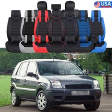 Universal Sedan Car 5 Seat Cover Full Set Front & Rear PU Leather Deluxe Cushion