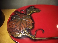 木制古董原始古董日本盘子| eBay
