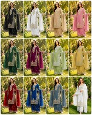 3 Piece Pakistani Dress Salwar Kameez Ready To Wear Suit Wedding Party Bollywood