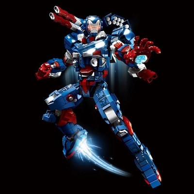 Iron Man MK50 Mecha Robot Building Blocks 1500+PCS Superhero MOC Toy Gift