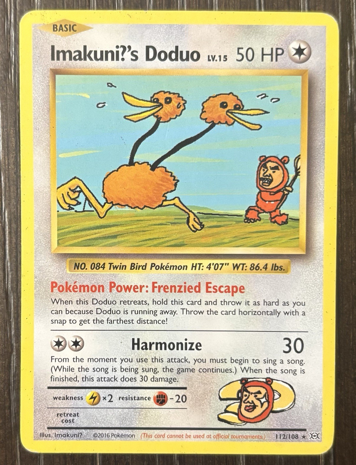 Imakuni?'s Doduo 112/108 Secret Rare | XY Evolutions 2016 | HP