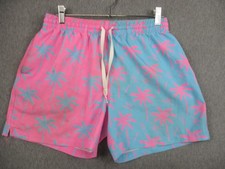 Chubbies Shorts Mens Medium Swim Trunks Palm Tree Drawstring 5.5 Inseam