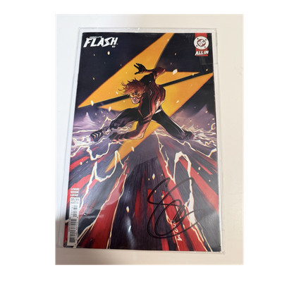 DC $50 sig. Absolute Flash #7 First Print Variant Signed Scott Snyder M/NM COA!
