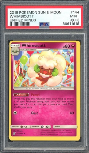 Whimsicott graded PSA 9 for sale on eBay