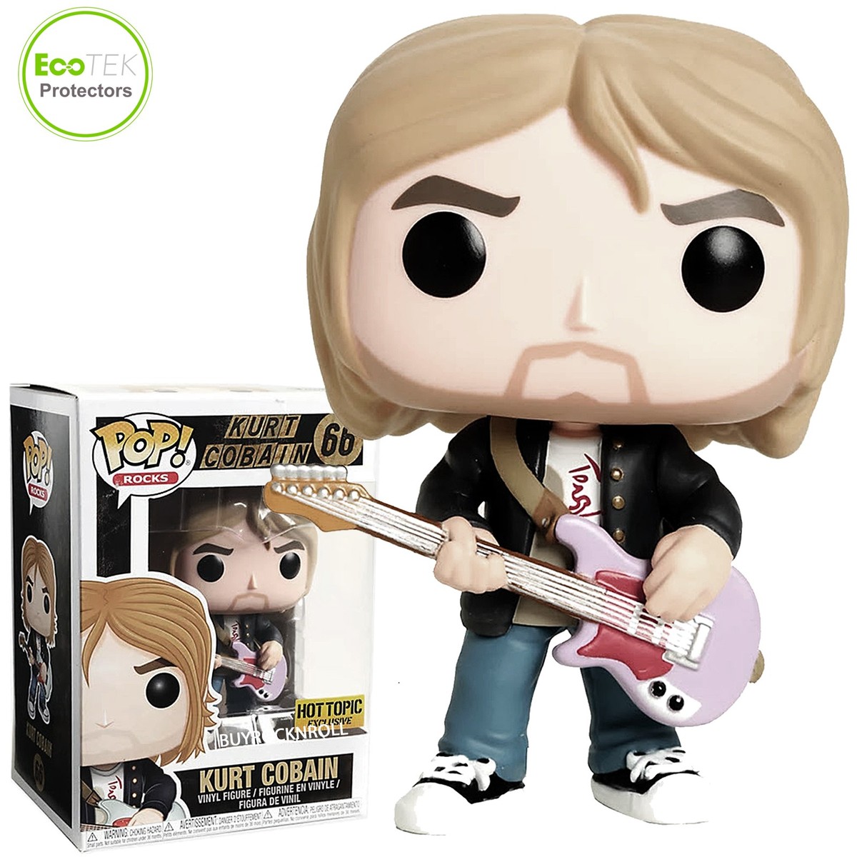 New Nirvana Funko Pop Rocks Kurt Cobain MTV Loud Live Figure Hot