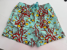 VILEBREQUIN Coral Fish Swim Trunks Bathing Suit Blue Size Boys L