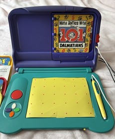 Sega Pico Game System W/4 Games Tested Micky Dalmatian&rsquo;s Pooh Richard&rsquo;s Scary