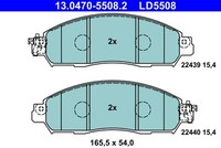 ATE BremsbeläGe Bremsbelagsatz FüR Nissan Leaf ZE1 ZE1_ NV200 Kasten